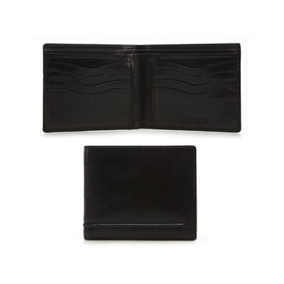 Black stitch detail wallet in a gift box